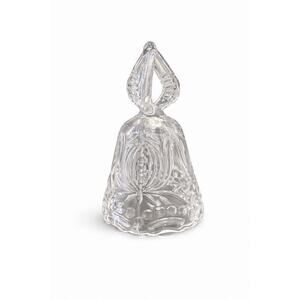 Anna Hütte Cut Crystal Dinner Bell Triangle Loop Handle Germany 4.5”